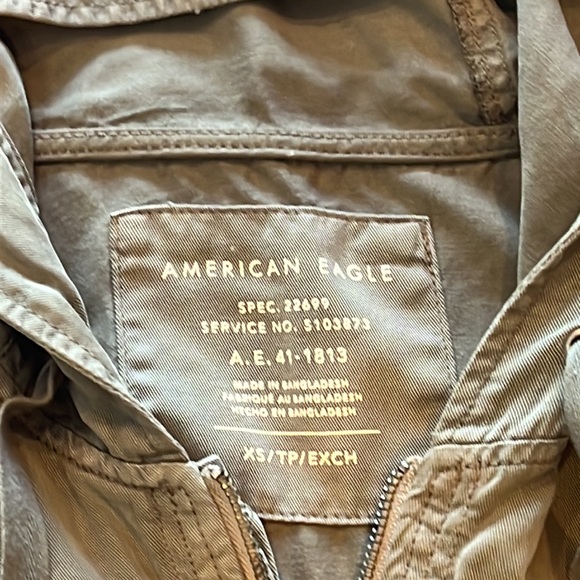 Army green American Eagle spring jacket size XS - Picture 3 of 9